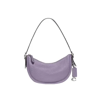 COACH Luna Soft Pebbled Leather Portable Crossbody Bag Shoulder Bag Women's Purple