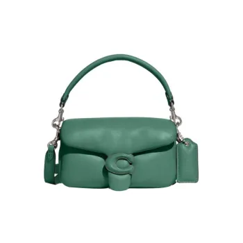 COACH Tabby Nappa Leather Shoulder Bag Crossbody Bag Handbag Small Size Women's Green