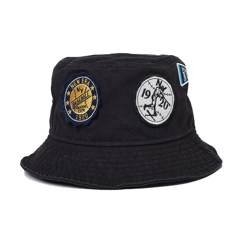 New Era Bucket Hats Unisex Black-3