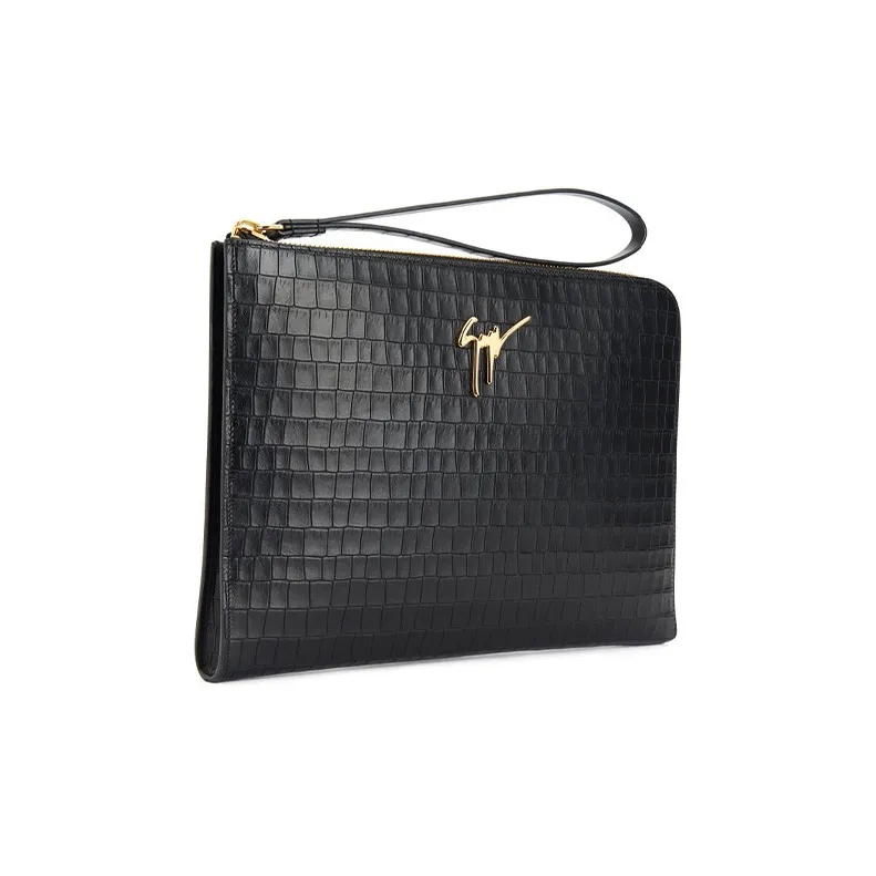 Giuseppe Zanotti/GZ Leather Clutch Men's Black-1