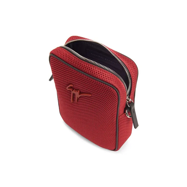 Giuseppe Zanotti/GZ Mesh Fabric Crossbody Bag Shoulder Bag Women's Red-3