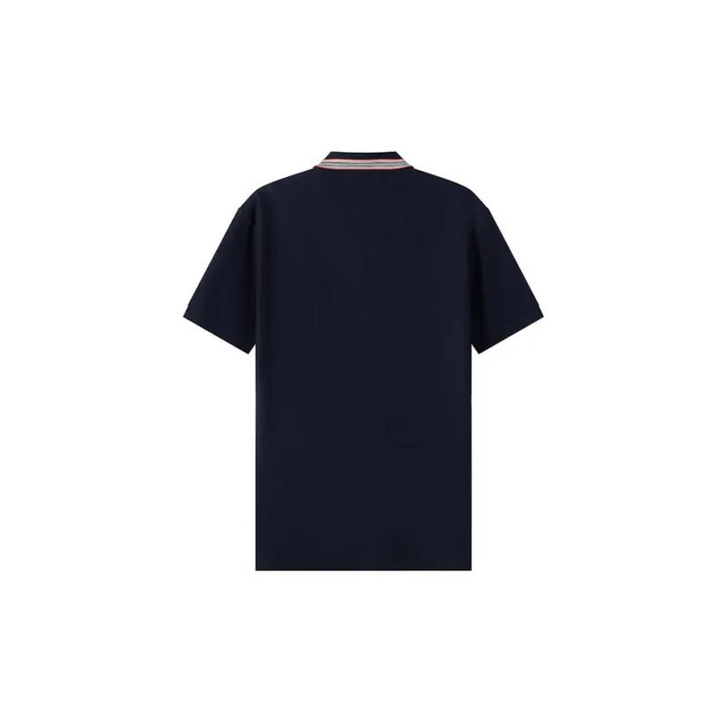 Burberry Logo Embroidered Short Sleeved Polo Shirt-1
