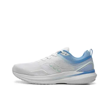 Saucony Humming 3 Cushioning Anti Slip And Wear Resistant Low Top Running Shoes Unisex White Blue
