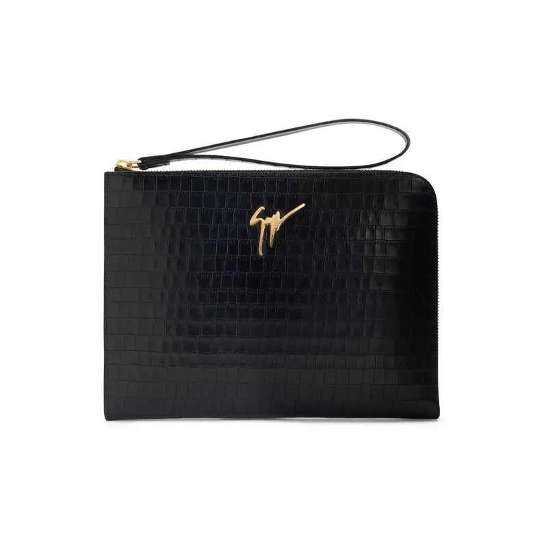Giuseppe Zanotti/GZ Leather Clutch Men's Black-0