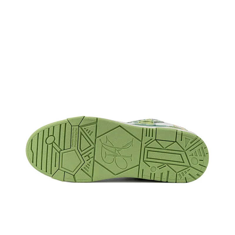 KAALIXTO Skateboarding Mid 'Green Jeans Avocado'-5