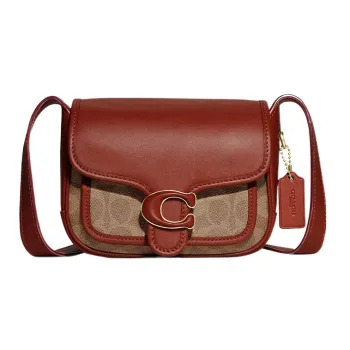 COACH Tabby Cow Leather Shoulder Bag Crossbody Bag Medium Size Women's Tan