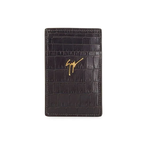 Giuseppe Zanotti Albert Crocodile-effect Card Holder-0