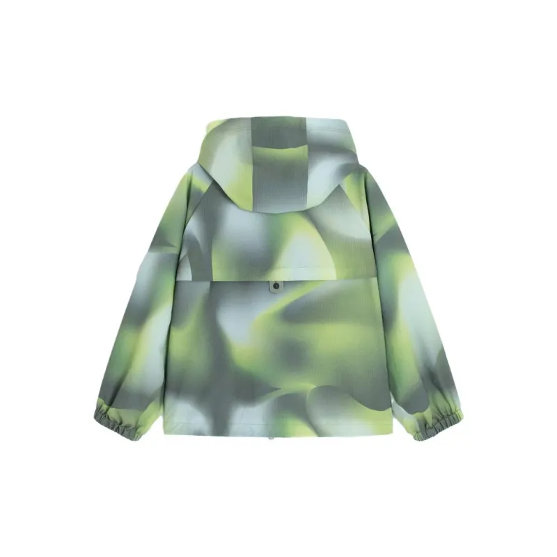 Broadcast Jackets Women's Lime Green Flower-1