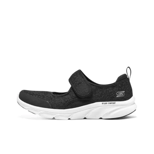 Skechers D'lux Comfort Casual Shoes Women's Low-Top Black