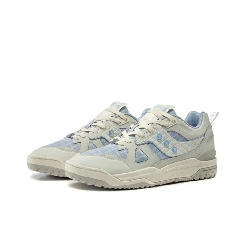 Saucony Cross 90 Cushioning Wear Resistant Low Top Skateboard Shoes Unisex Gray-2