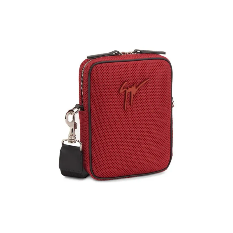 Giuseppe Zanotti/GZ Mesh Fabric Crossbody Bag Shoulder Bag Women's Red-1