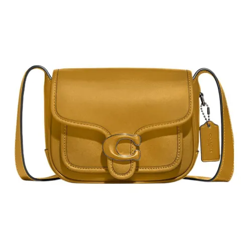 COACH Tabby Leather Shoulder Bag, Crossbody Bag Small Size Women's Yellow