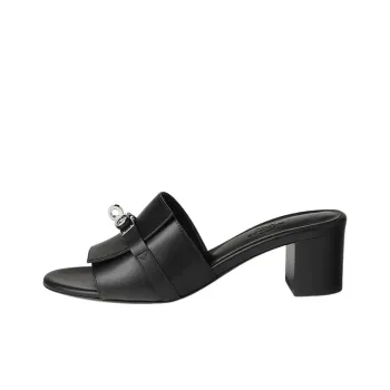 HERMES Kelly Slide Slippers Women's Black