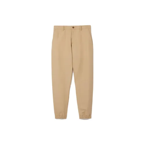 Burberry Knitted Sweatpants Men Soft Yellow Brown