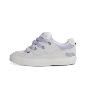 Ollieskate Puffy Shoes Low Top Skateboard Shoes Unisex Light Purple