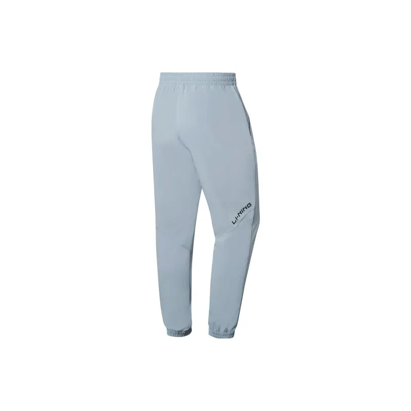 LiNing Table Tennis Series Knitted Sweatpants Unisex Snow Gray-1