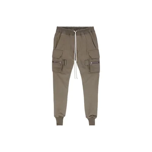 RICK OWENS Knitted Sweatpants Men Dusty Gray