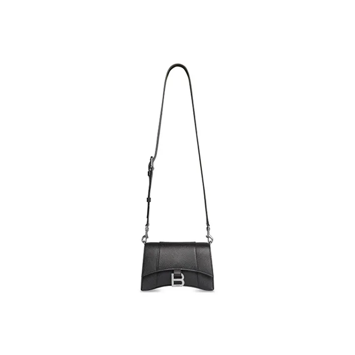 Balenciaga Downtown Cow Leather Shoulder Bag, Crossbody Bag Extra Small Men's Black-5