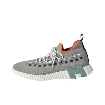 HERMES Fle Low-Top Sports Casual Shoes Men's Gray