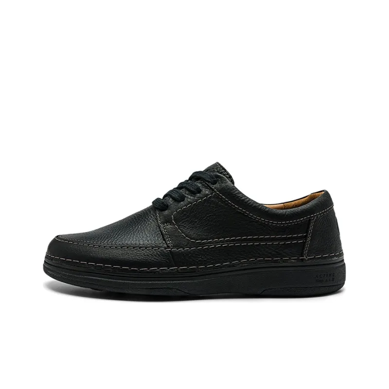 Clarks Natural Collection Stylish Skateboarding Shoes Men's Black-0