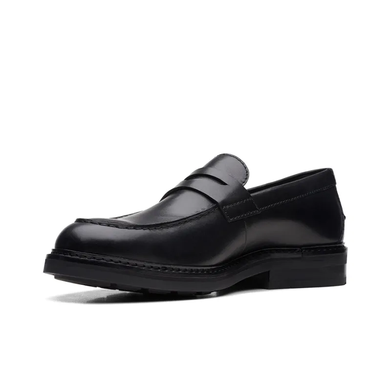 Clarks Casual Leather Shoes Men's Black-1