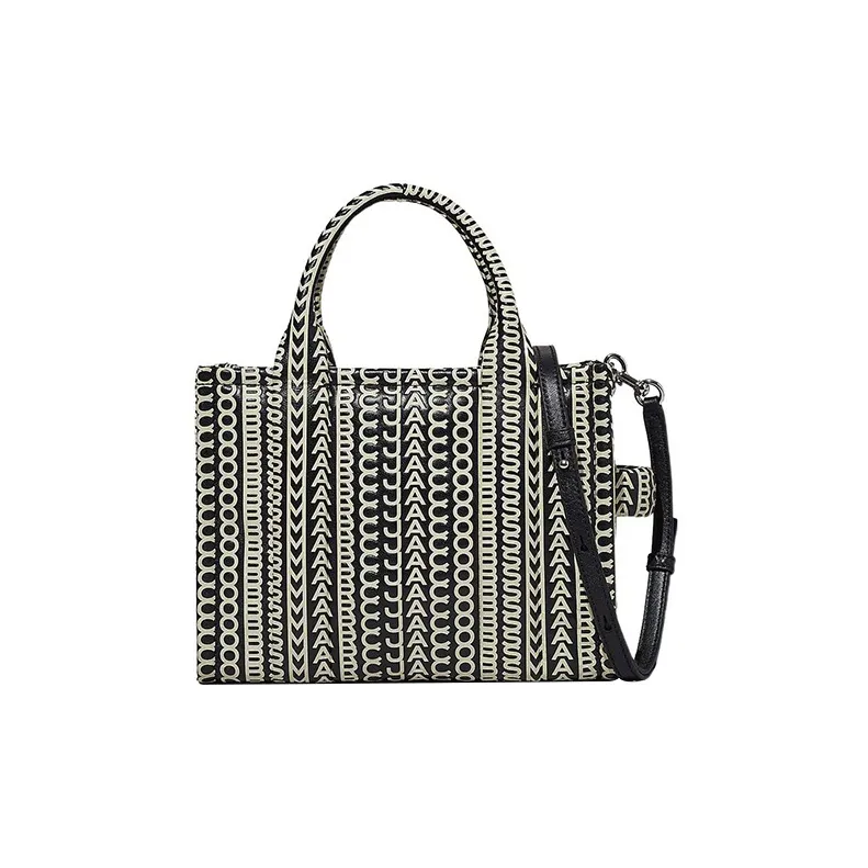 MARC JACOBS The Monogram Leather Small Tote Bag-3