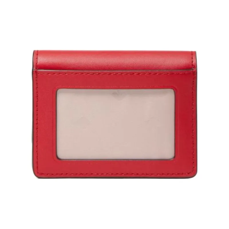 Kate Spade Leather Card Holder Regular Women's Cherry Color-1
