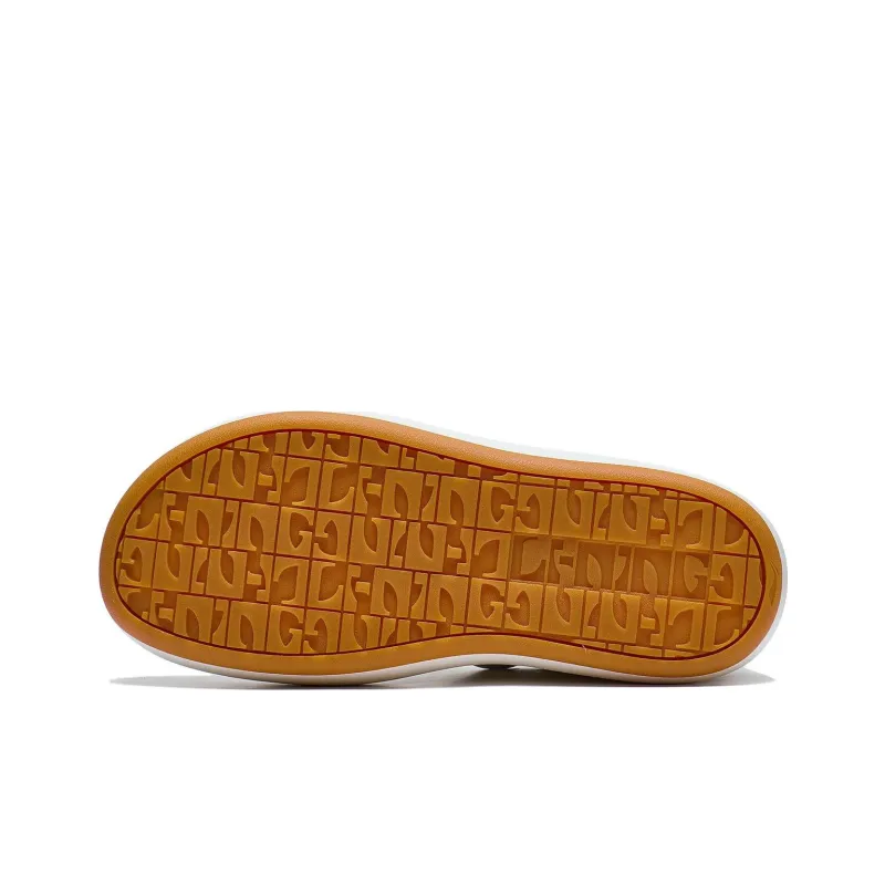LiNing Puff Platform Anti Slip Wear Resistant Low Top Skateboard Shoes Women's Ecru-4