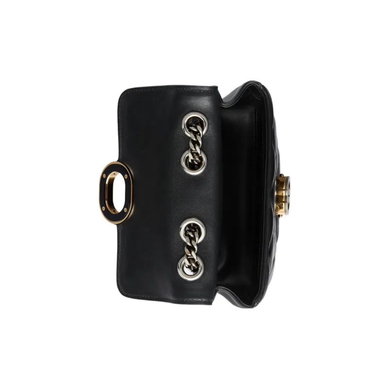 GUCCI Leather Portable Crossbody Bag Shoulder Bag Women's Black-5