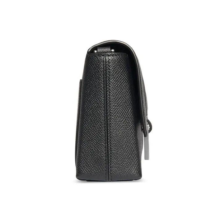 Balenciaga Downtown Cow Leather Shoulder Bag, Crossbody Bag Extra Small Men's Black-4