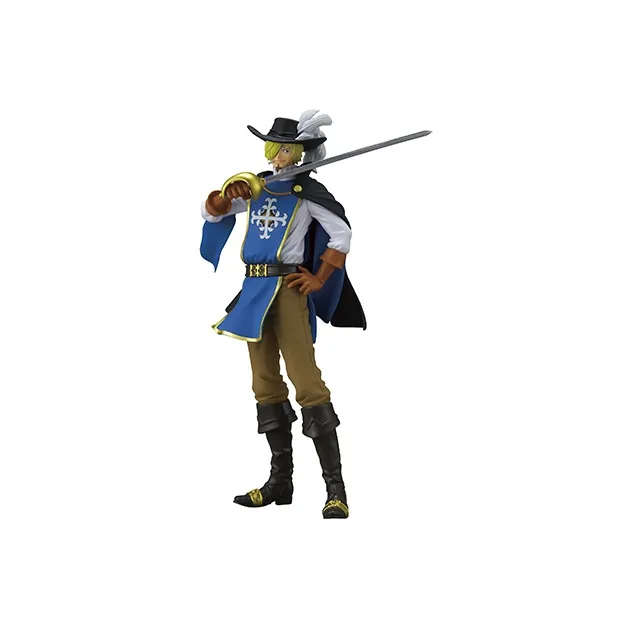 BANPRESTO Sanji Glass Factory One Piece Treasure Cruise 2  Western Swordsman & Luffy Bonus Gift 21cm Scale Figures-2