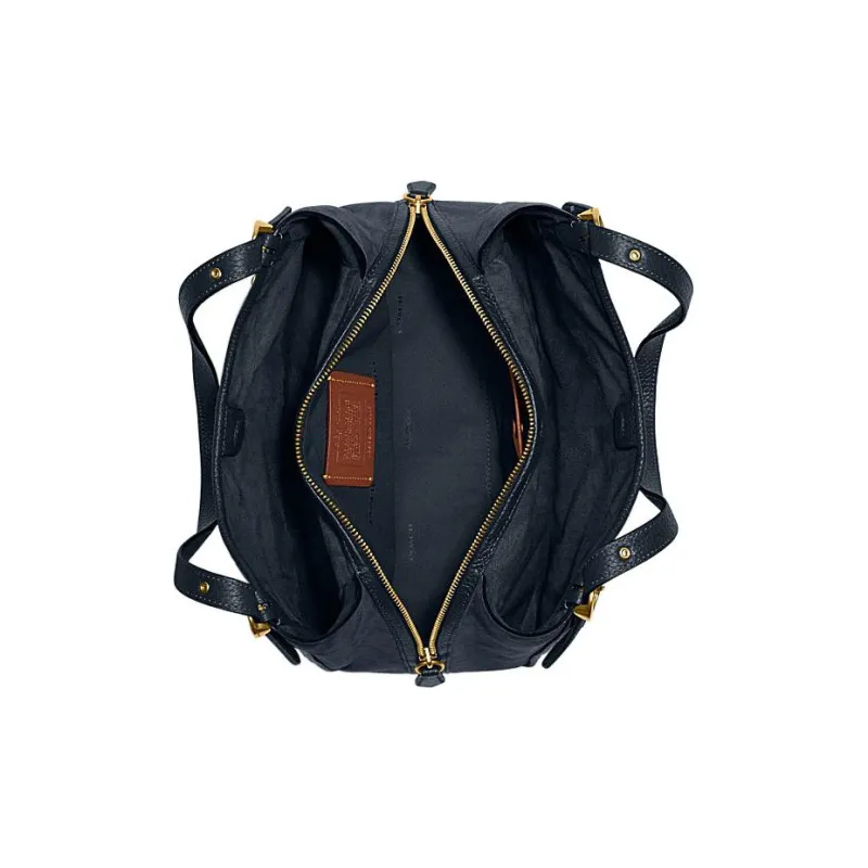 COACH Lori Cow Leather Shoulder Bag, Handbag, Shoulder Bag Tubas Women's Midnight Blue-3