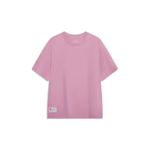 LINING Sports Life Collection T-Shirts Men Light Rose Red