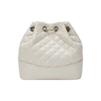 JANE KLAIN PU Bucket Bags Shoulder Bags Medium Size Women's Black White
