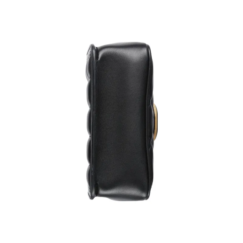 GUCCI Leather Portable Crossbody Bag Shoulder Bag Women's Black-6