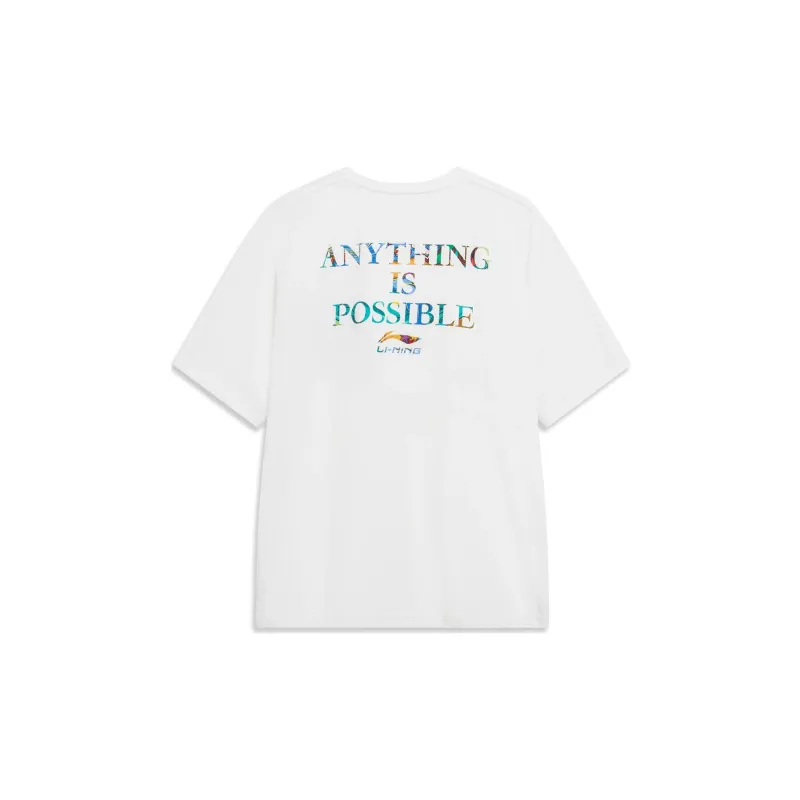 LiNing Sports Lifestyle Collection Sports Trendy Collection T Shirt Men's White-1