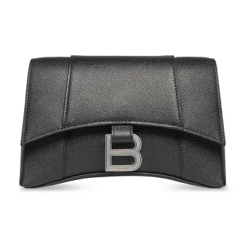 Balenciaga Downtown Cow Leather Shoulder Bag, Crossbody Bag Extra Small Men's Black