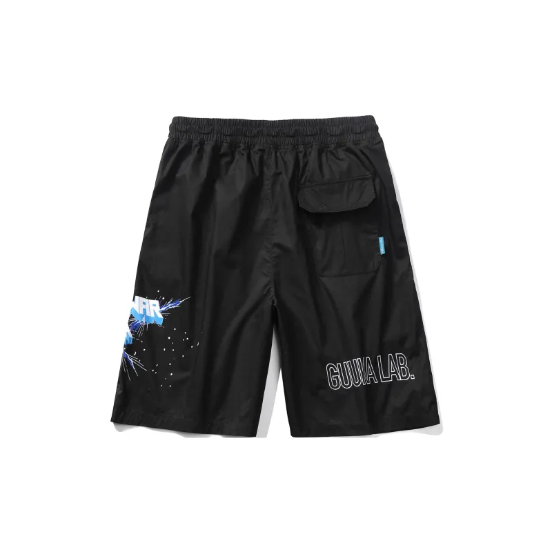 Guuka Casual Shorts Men Black-1