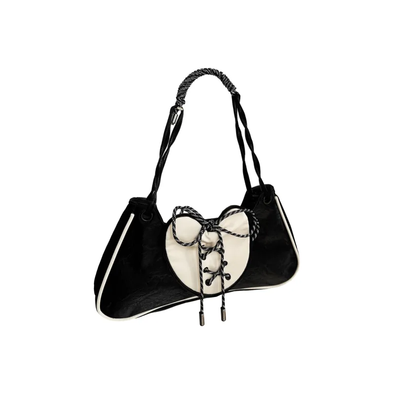 Kenghua Village PU Leather Shoulder Bag Crossbody Bag Shoulder Bag Women's Obsidian Black-1