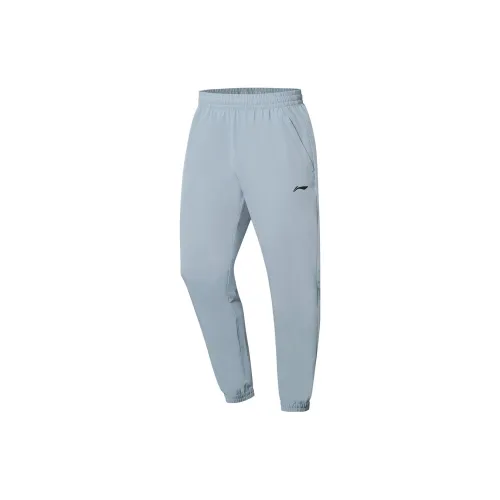 LINING Table Tennis Series Knitted Sweatpants Unisex Snowy Gray