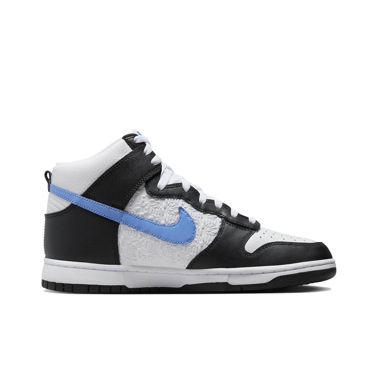 Nike Dunk High Retro Flc Black University Blue White POIZON