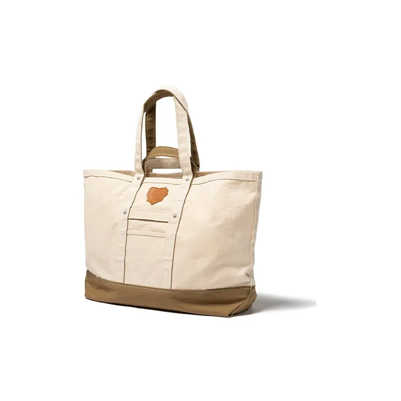 HUMAN MADE Heavy Canvas Large Tote Bag Beige-1