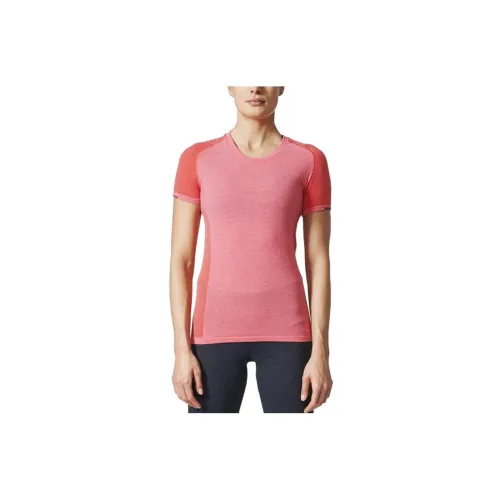 Adidas T-Shirts Women's Coral Pink