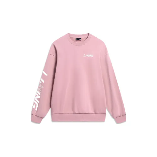 LINING Sports Life Collection Sweatshirts Unisex Pink