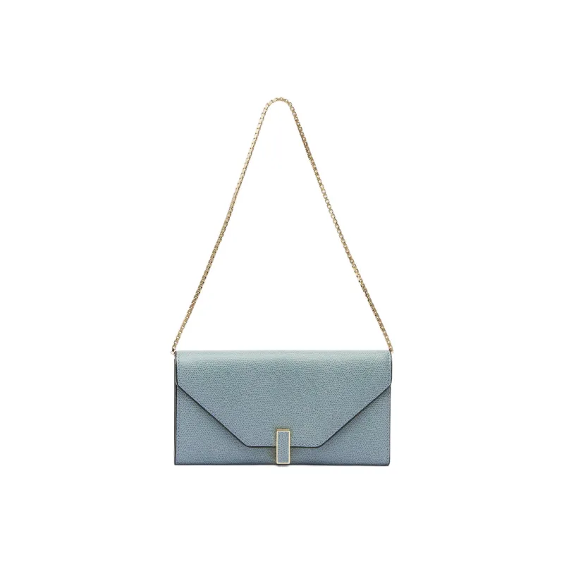 Valextra Iside Calfskin Wallet, Shoulder Bag, Crossbody Bag Women's Smolder Blue-0