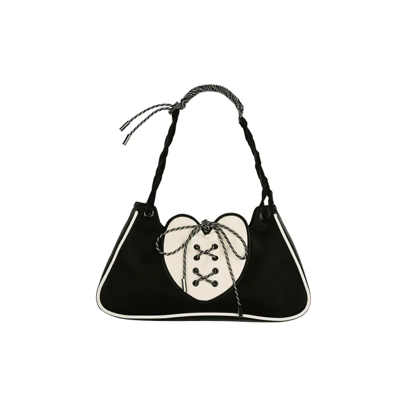 Kenghua Village PU Leather Shoulder Bag Crossbody Bag Shoulder Bag Women's Obsidian Black-0