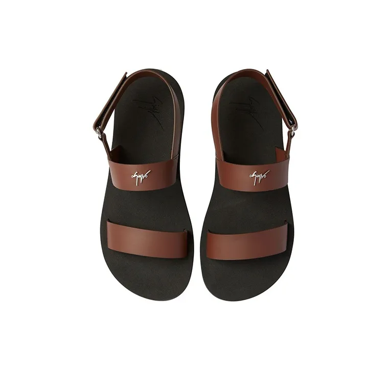 Giuseppe Zanotti Saiph Logo plaque Leather Sandals-3