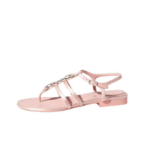 CHANEL Strap Sandals Women's Light Pink