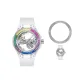 HBR986-Multicolor Case White Strap+White Bezel