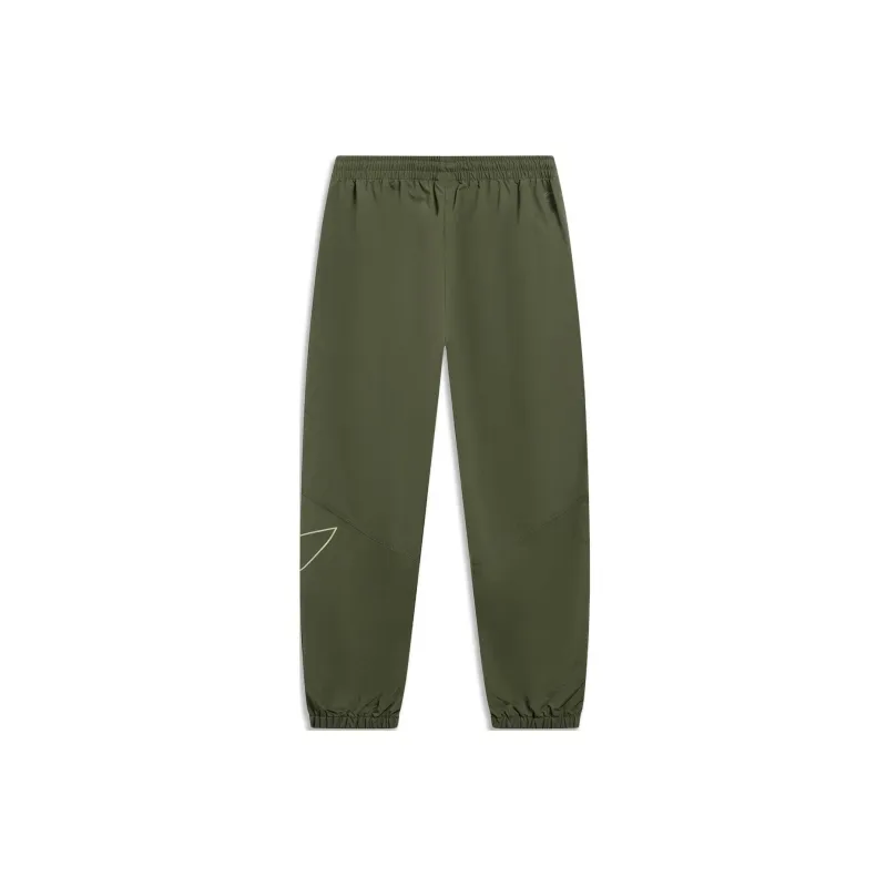 LiNing Knitted Sports Pants Men's Dark Olive Green-1